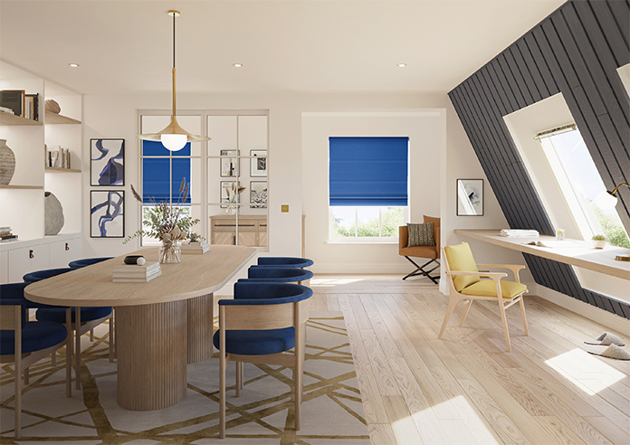 Ascot, Blue - Roman Blind - Image 8